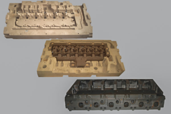 Development and trial manufacture of cylinder head core assembly