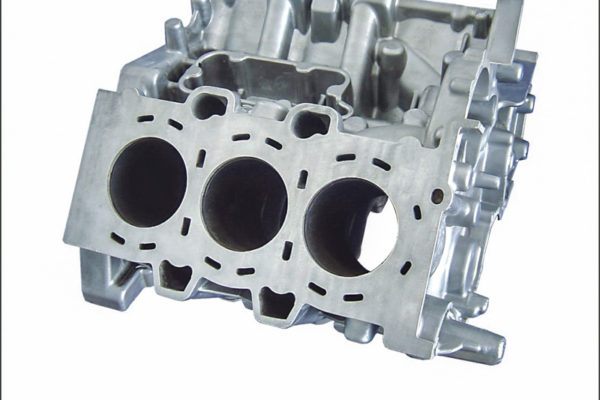 V6 gasoline engine cylinder block