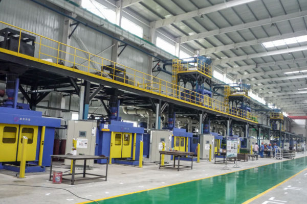 Aluminum cylinder head core making line (2)