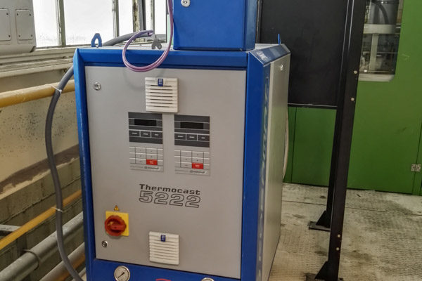 Corebox oil heating system for the Inorganic Process